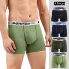 4PCS Men’s Premium Cotton Boxer Shorts