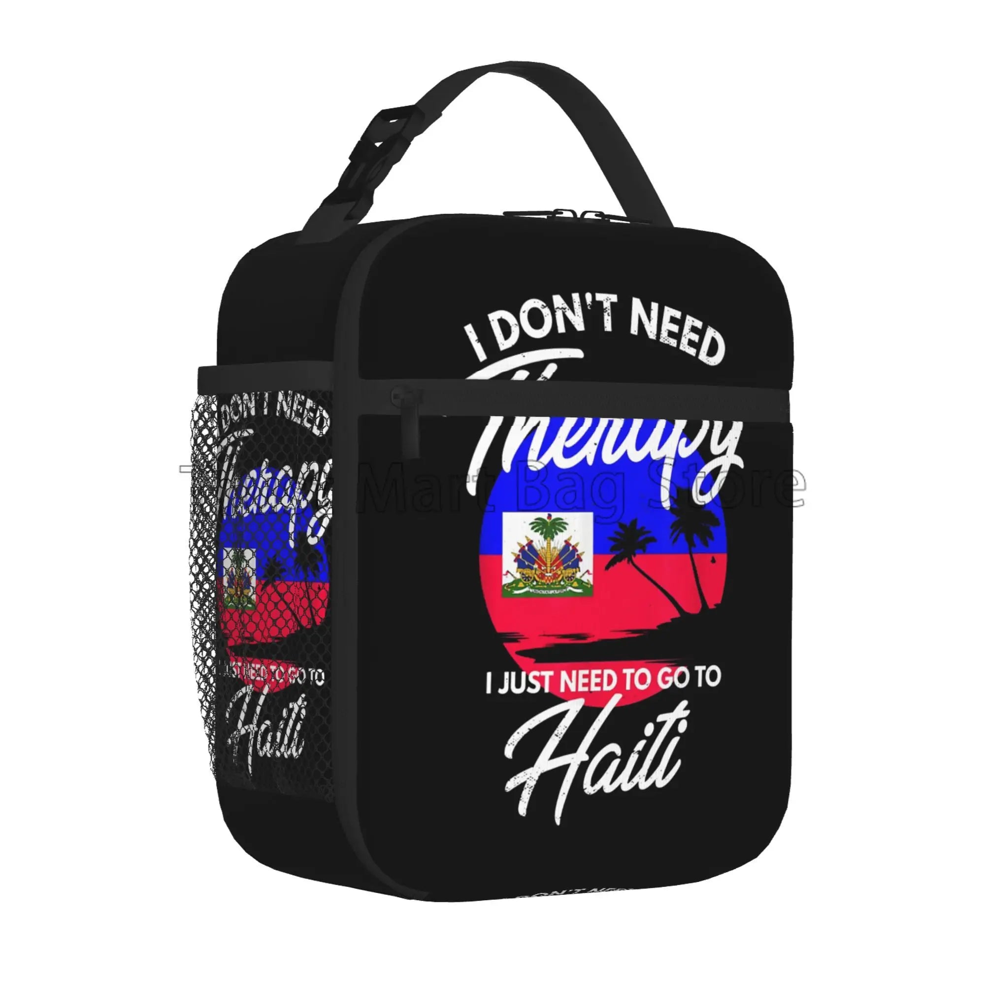 Haiti Flag Insulated Lunch Bag