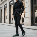 Men's Shiny Emerald Dress Shoes