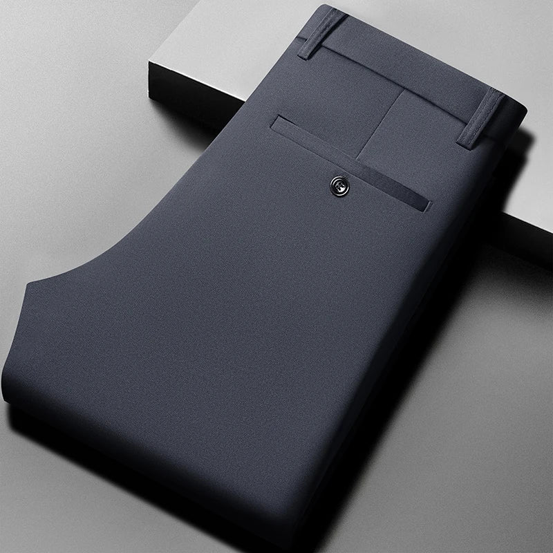 Men's Summer Pants Thin Straight No Trace No Ironing