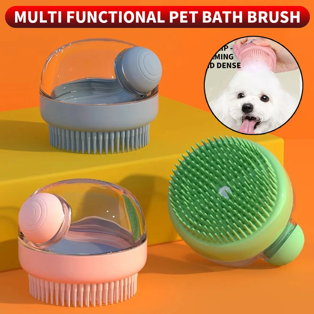 Silicone Pet Shampoo Brush