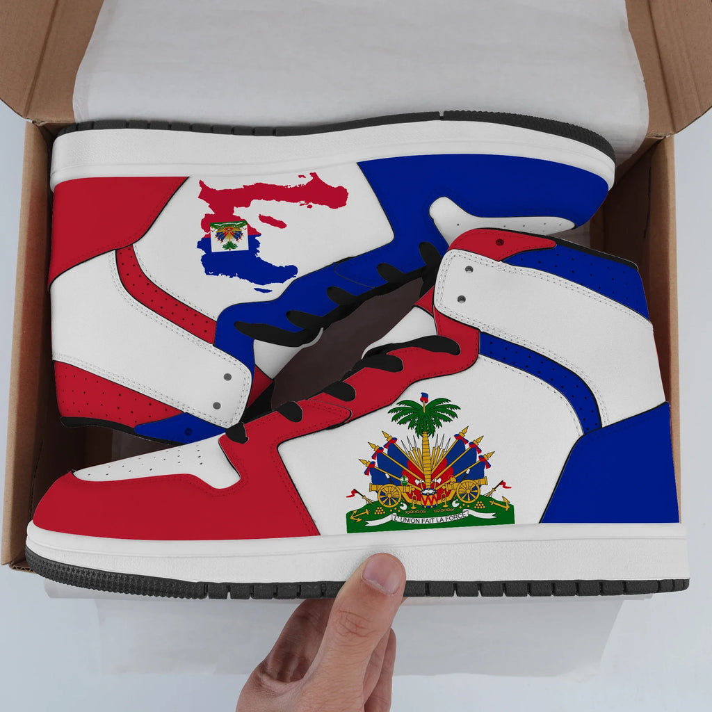 Men Women Custom Sneaker Shoes Haiti Flag