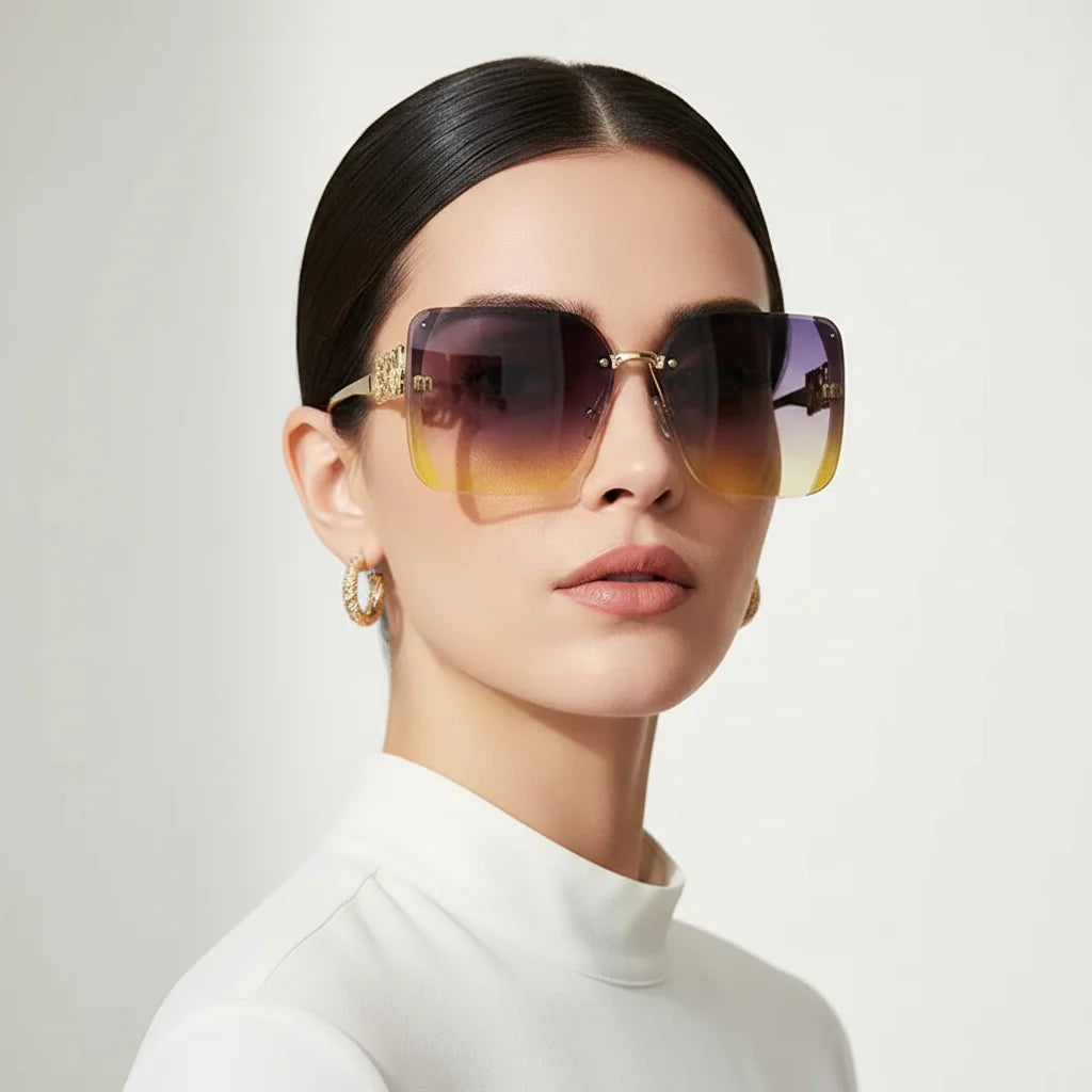 Fashion Oversized Square Sunglasses for Women