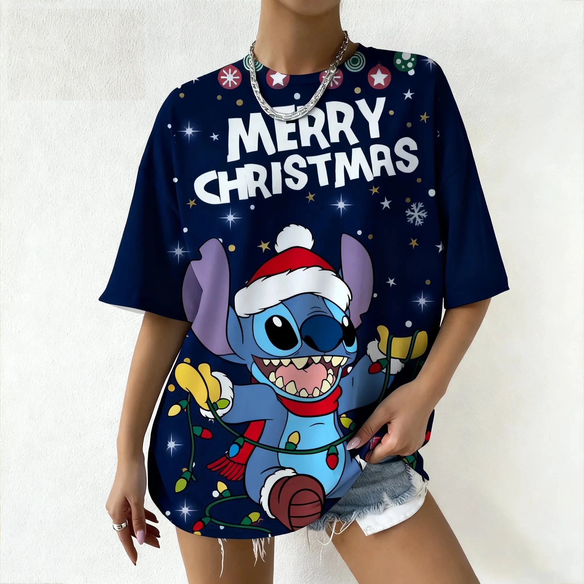 Women’s Disney Stitch Christmas Tee
