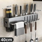 Wall-Mounted Kitchen Organizer Rack