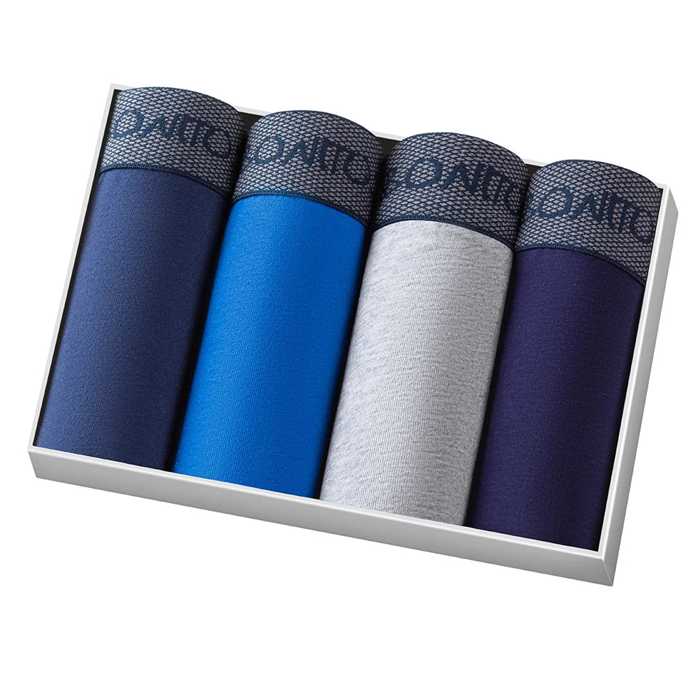4PCS Men’s Premium Cotton Boxer Shorts