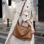 Luxury Cowhide Leather Tote Bag – Handbag for Women