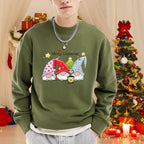 Men’s Merry Christmas Gnome Printed Sweatshirt