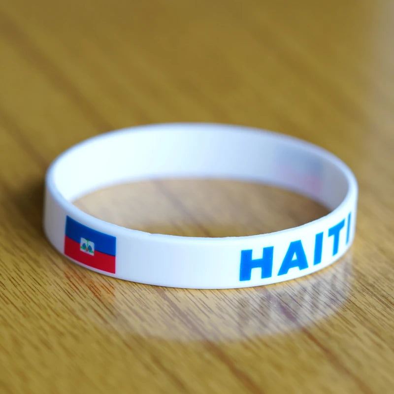 Haiti Flag Wristbands