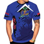 Men's 3D Haiti Emblem T-Shirt – Custom Summer Graphic Tee