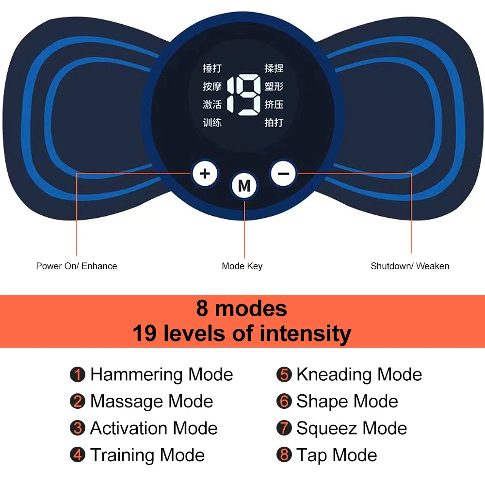 Portable Cervical Massager with Remote - Multi-Mode Pain Relief