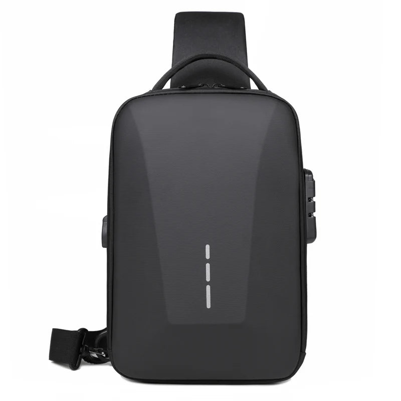 Anti-Theft Crossbody Chest Pack with USB Charging Port – Fashion Business Travel Shoulder Bag