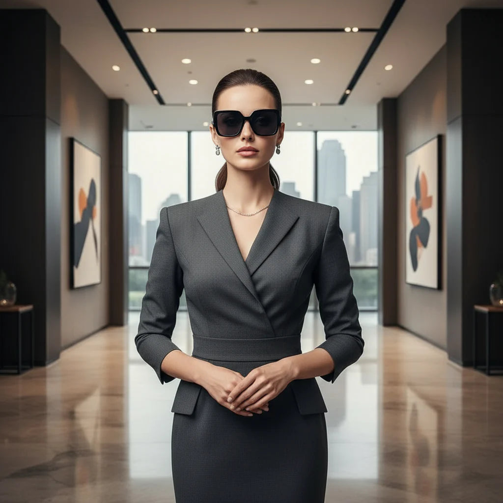 Polaris Vintage Square Sunglasses