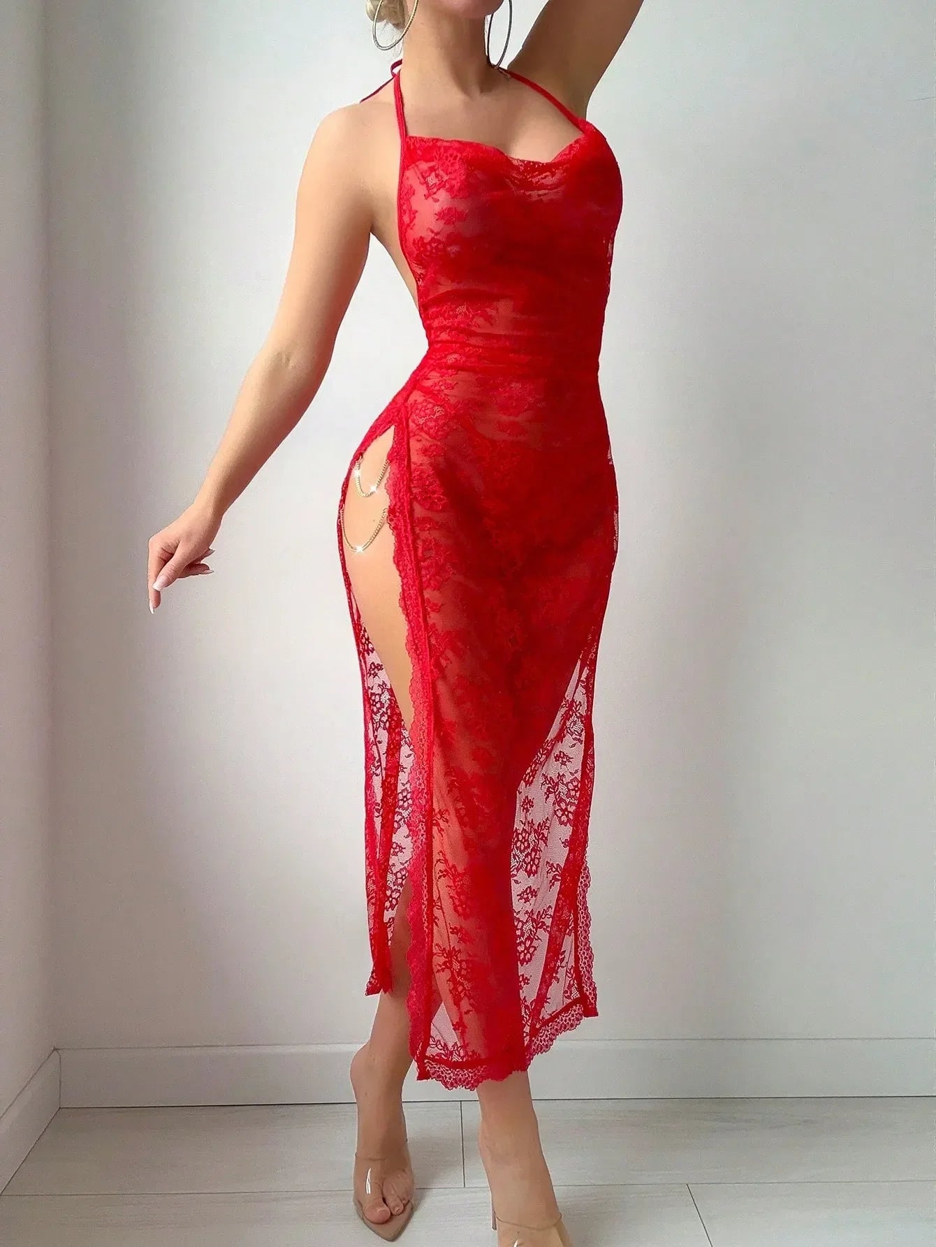 Sexy Lace See-Through Lingerie Set