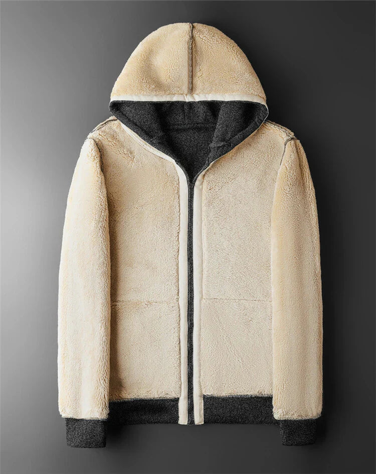 Winter Lambswool Hooded Jacket
