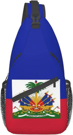 Haitian Flag Sling Backpack