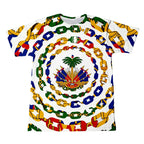 Haitian Flag T-Shirt – Men’s 3D Printed Crew Neck Tee