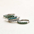 Luxury Moissanite Jewelry – 0.7CT D Color VVS1 EX Round Cut Eternity Rings