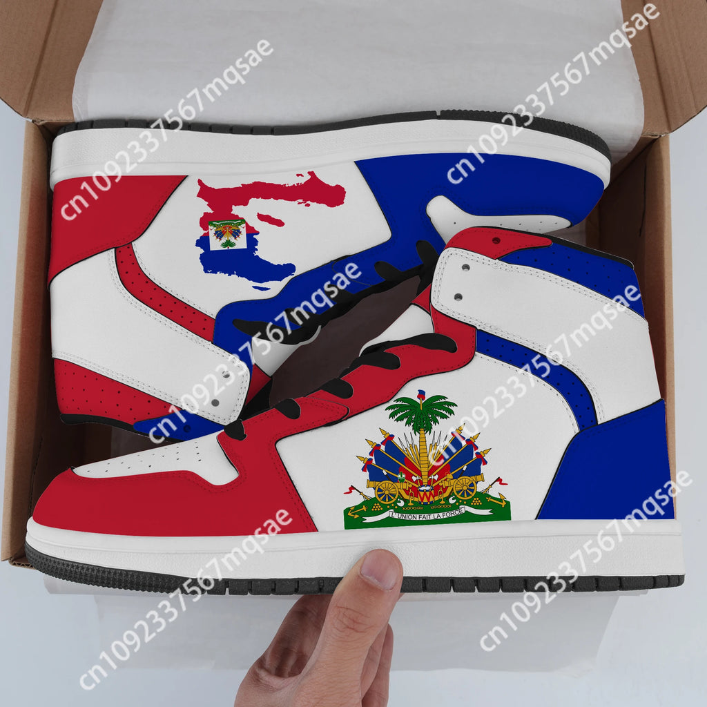 Men Women Custom Sneaker Shoes Haiti Flag