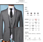 Men’s Elegant 3-Piece Suit – Blazer, Vest & Pants