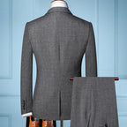Men’s Elegant 3-Piece Suit – Blazer, Vest & Pants