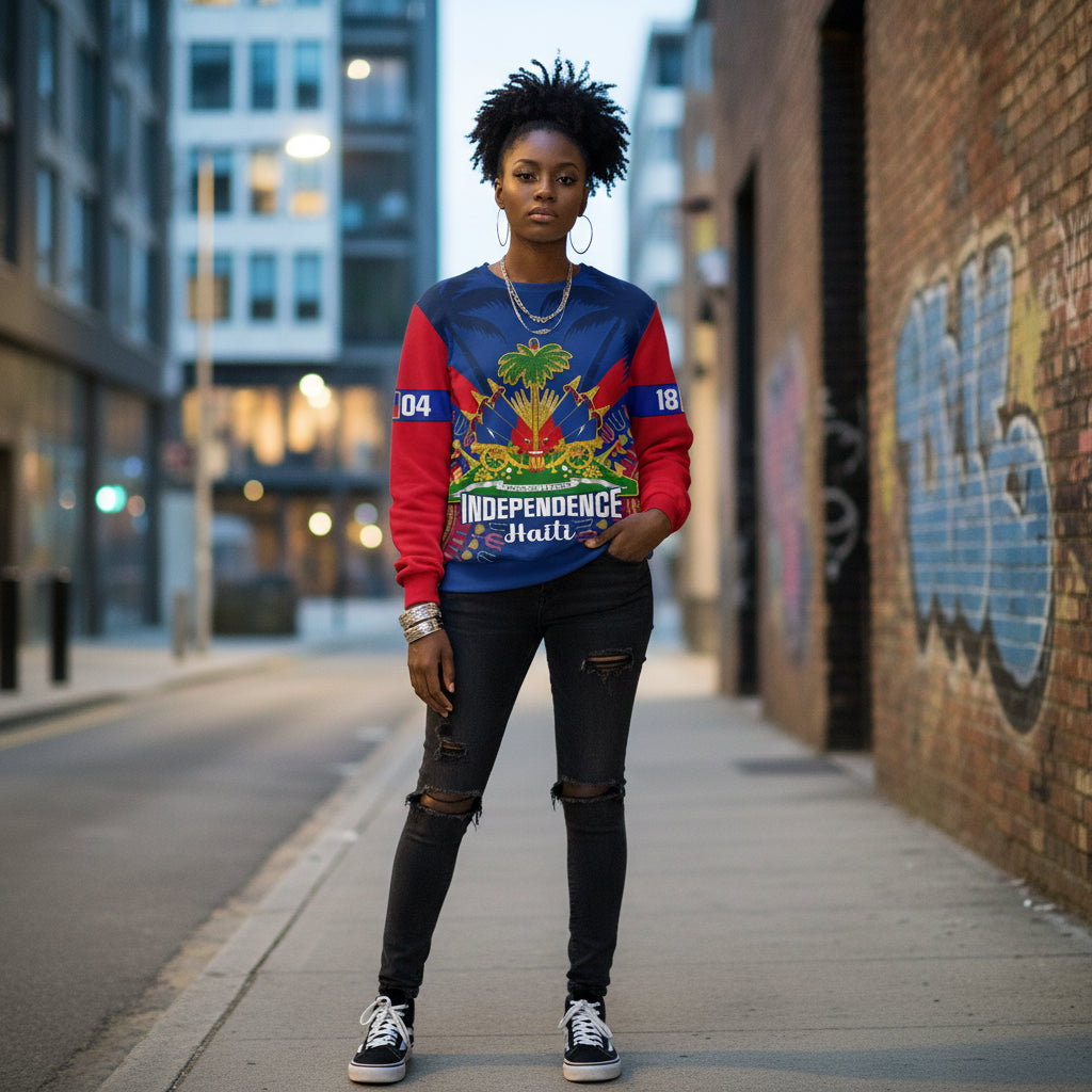 Haiti Flag 3D Sweatshirt