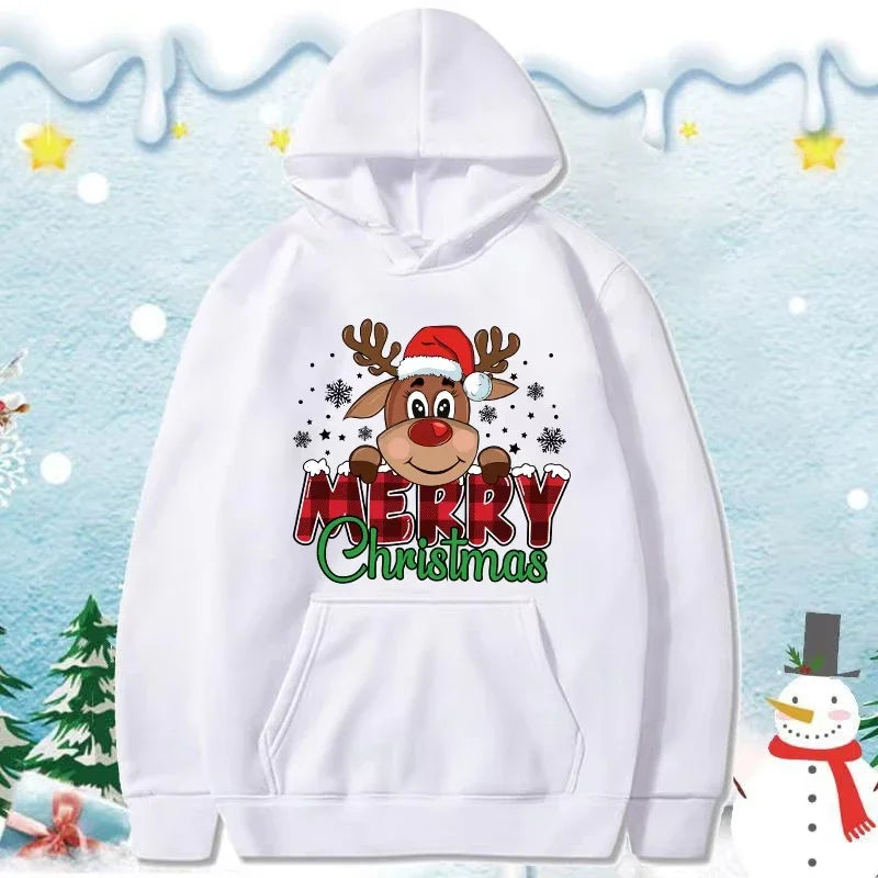 Men’s Christmas Reindeer Warm Hoodie