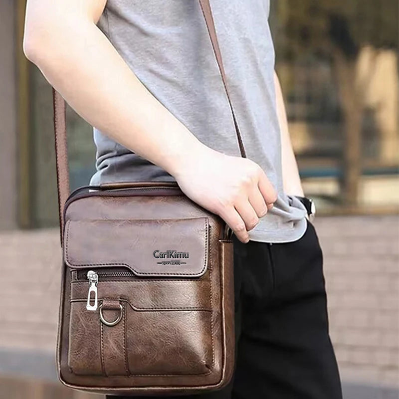 Vintage Messenger Bag – Adjustable Strap, Lightweight Business