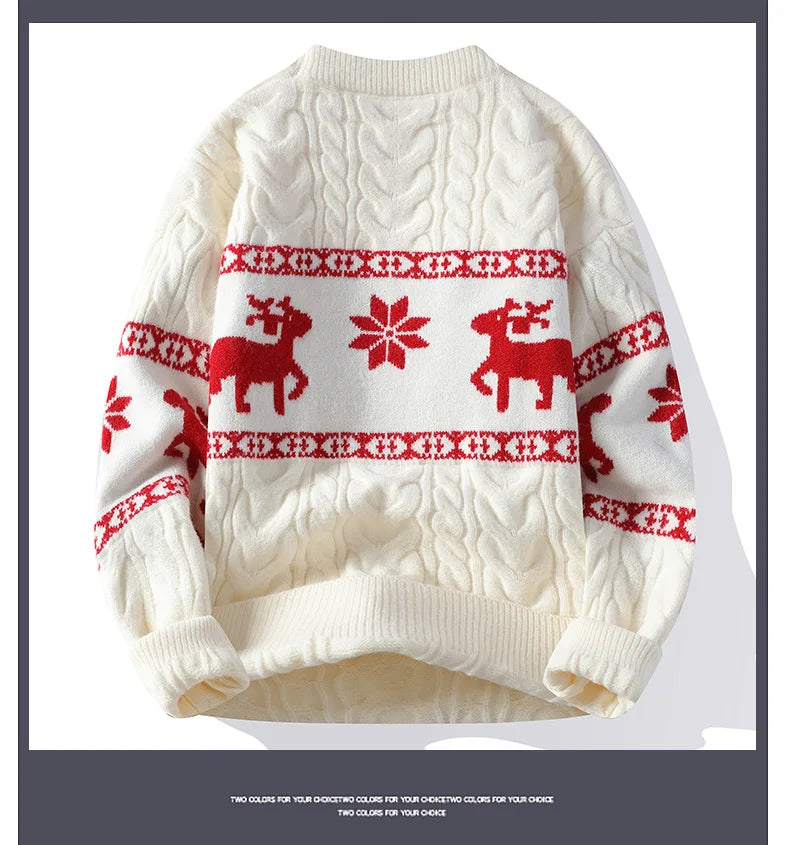 Deer Knit Sweater for Men