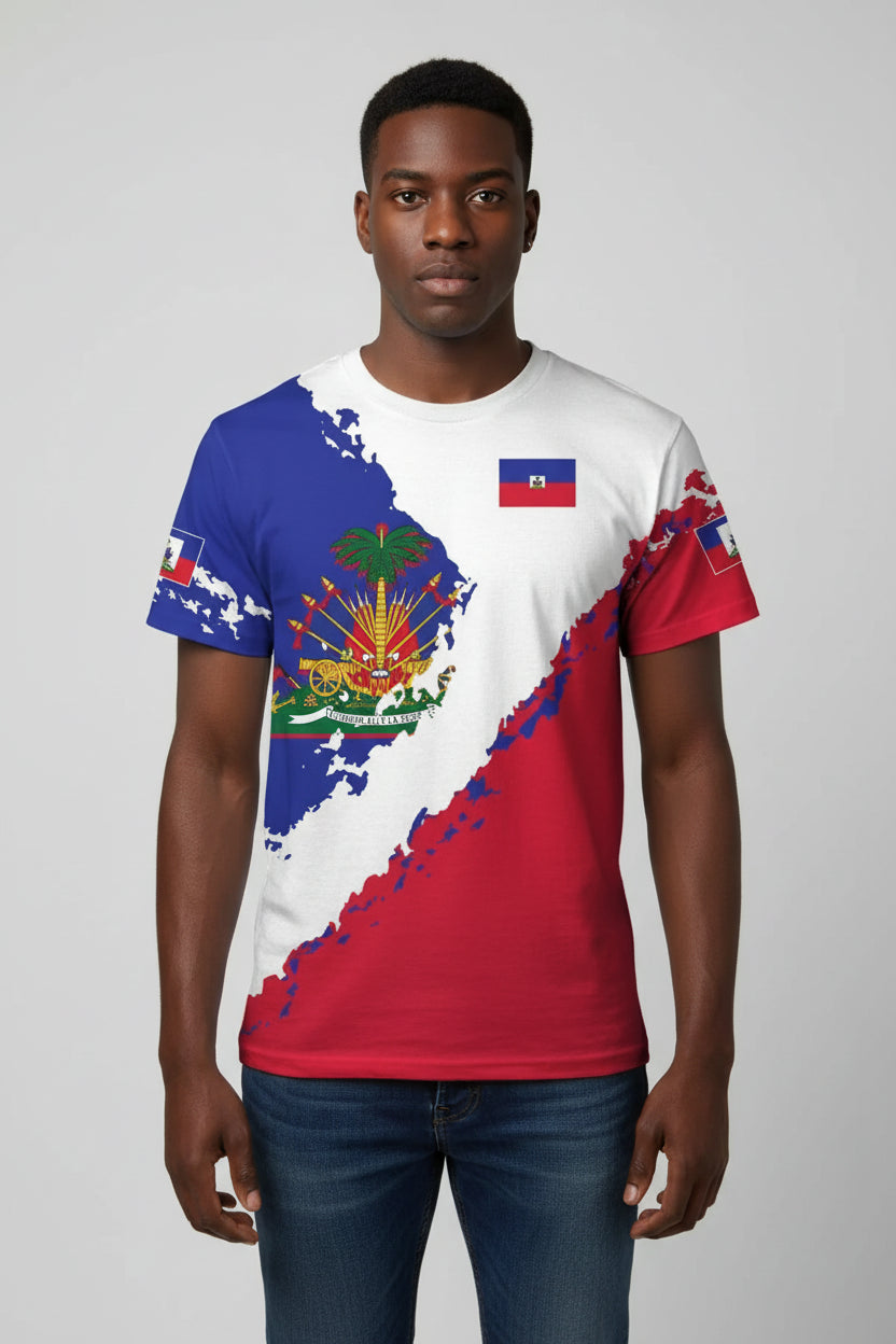 Print Performance Tee Haiti Men and Women