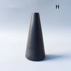Minimalist Black Ceramic Vase