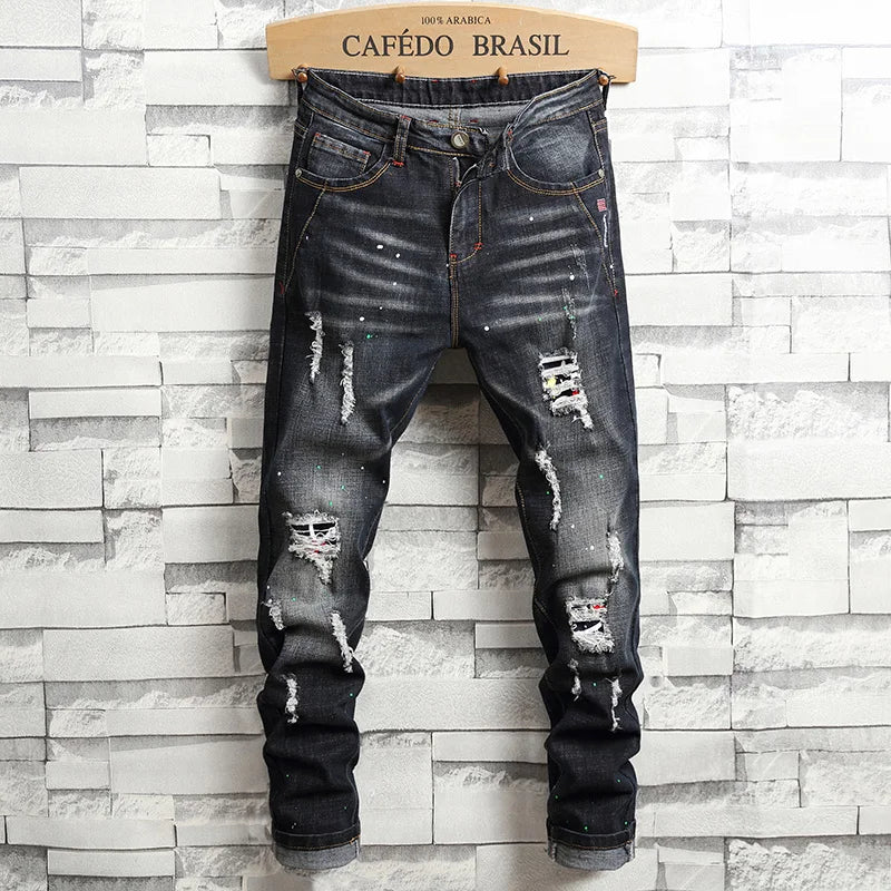 Men’s Slim-Fit Pencil Jeans