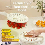 Premium Food-Grade Double-Layer Draining Bowl