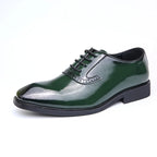 Men's Shiny Emerald Dress Shoes