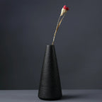 Minimalist Black Ceramic Vase