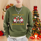 Men’s Merry Christmas Gnome Printed Sweatshirt