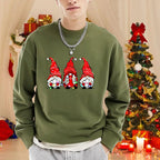 Men’s Merry Christmas Gnome Printed Sweatshirt