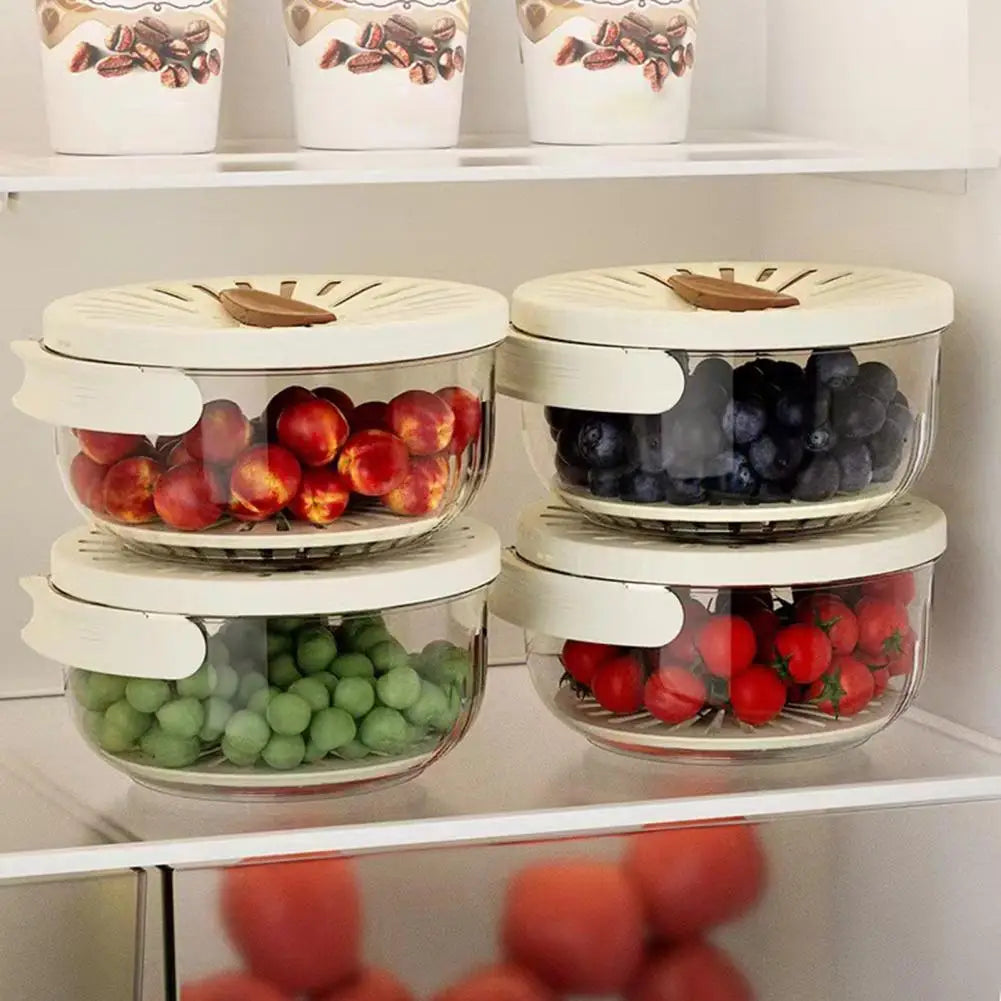 Premium Food-Grade Double-Layer Draining Bowl