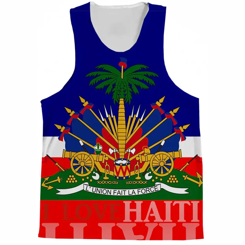 Haiti Top Men Kids Trendy 3D Printed Short
