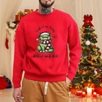 Men’s Christmas Cat Print Sweatshirt