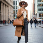 Luxury Cowhide Leather Tote Bag – Handbag for Women