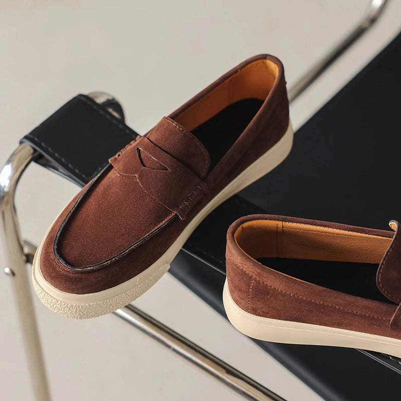 Suede Leather Men’s Loafers