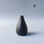 Minimalist Black Ceramic Vase