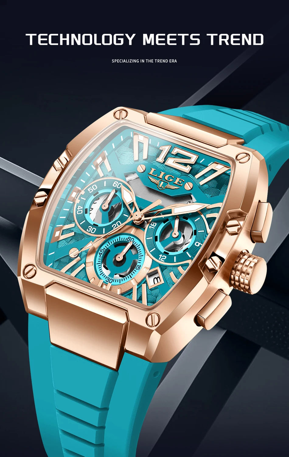 Men's Military Chronograph Watch