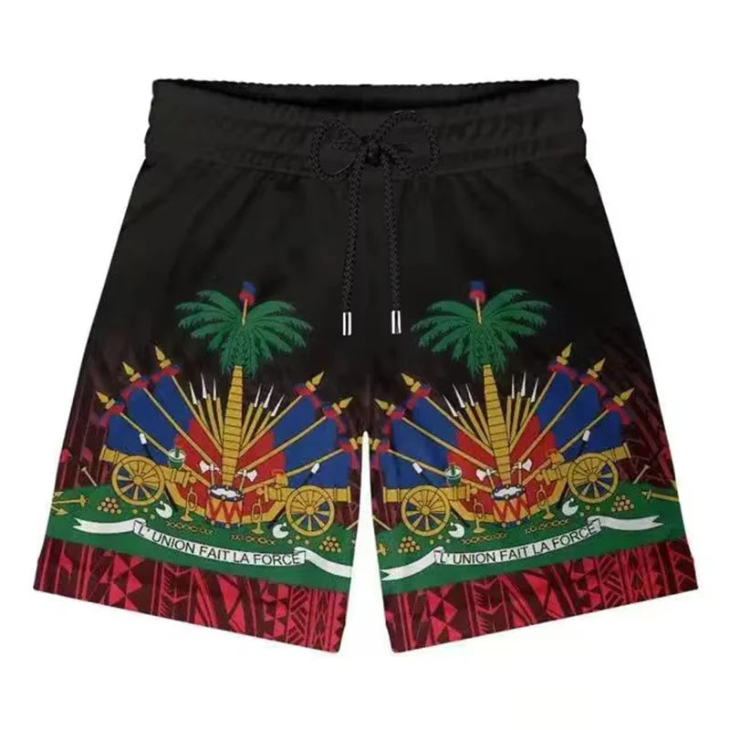 Haitian Flag Board Shorts