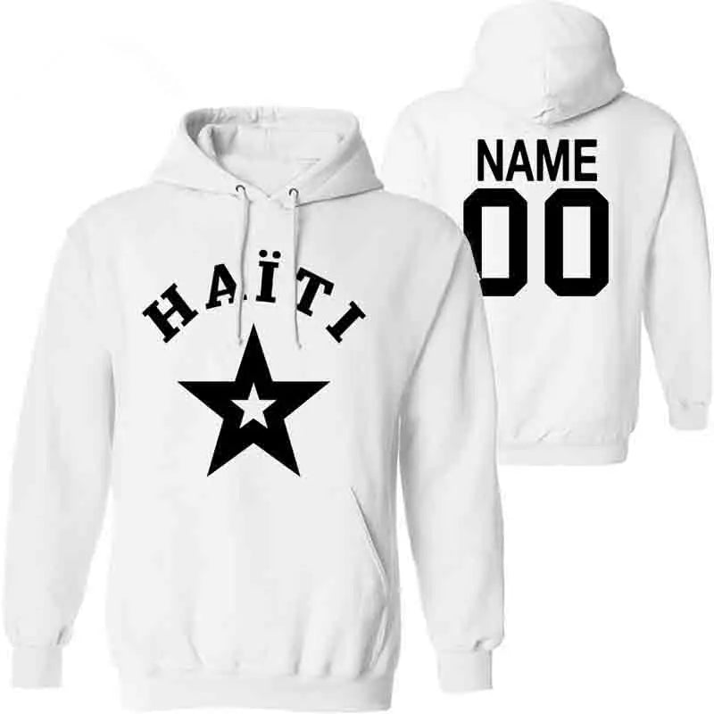 Haiti Flag Sweatshirt – Personalized Name & Number | Men & Youth College Style