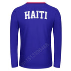 Haiti Flag 3D Print Long Sleeve T-Shirt – Unisex Casual
