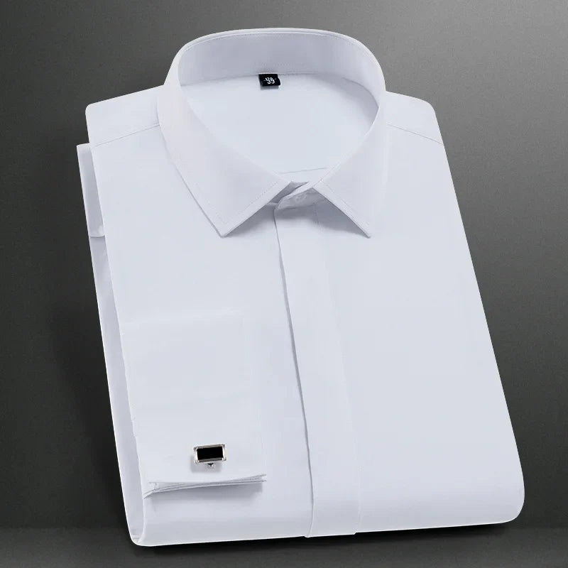6XL Premium French Cuff Slim Fit Shirt