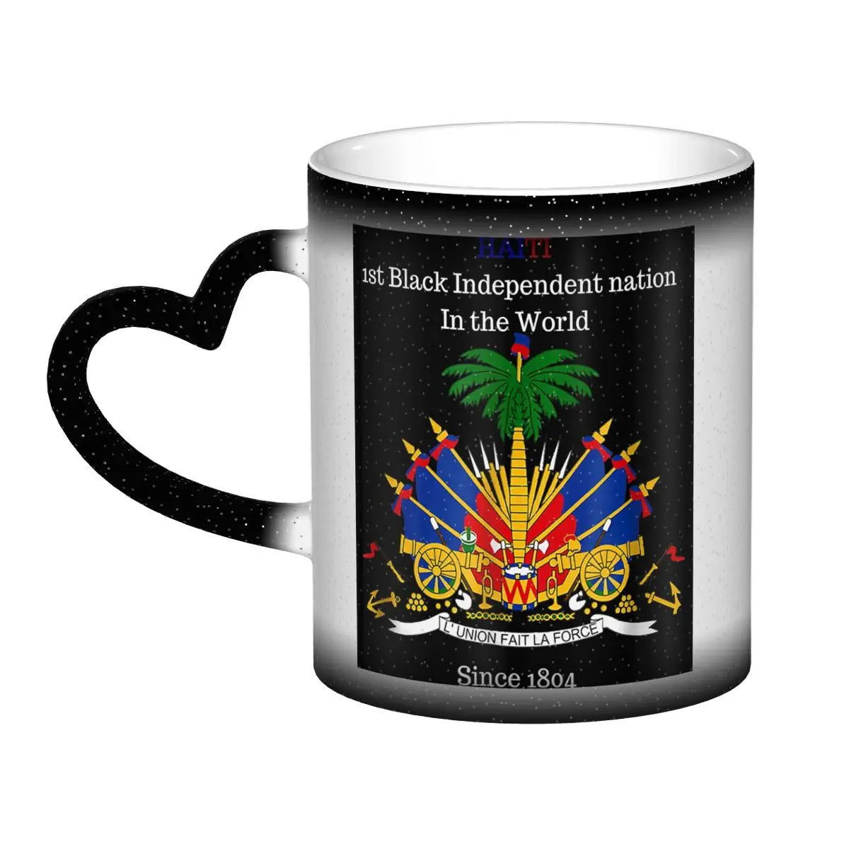 Haitian Flag Great For Independence Day Celebration Mug Funny Ceramic Coffee Cups
