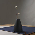 Minimalist Black Ceramic Vase